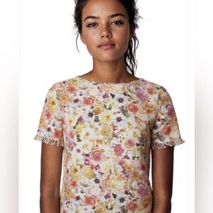 MSGM floral tweed top
